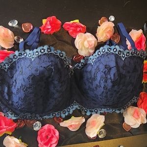 Blue Eyelet Ensign Multi-way Bra